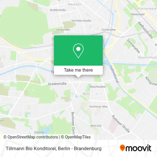 Tillmann Bio Konditorei map