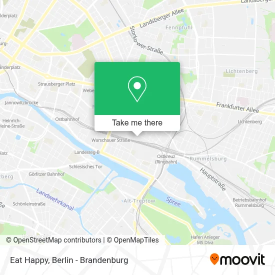 Eat Happy map