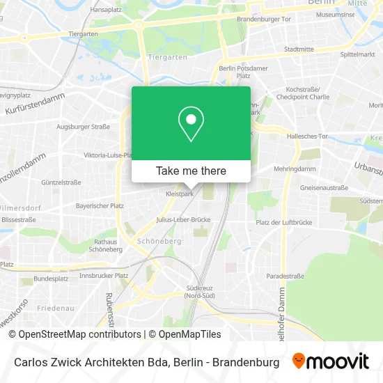 Carlos Zwick Architekten Bda map