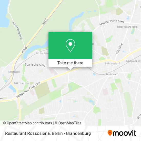 Restaurant Rossosiena map