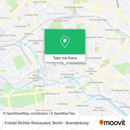 Friedel Richter Restaurant map