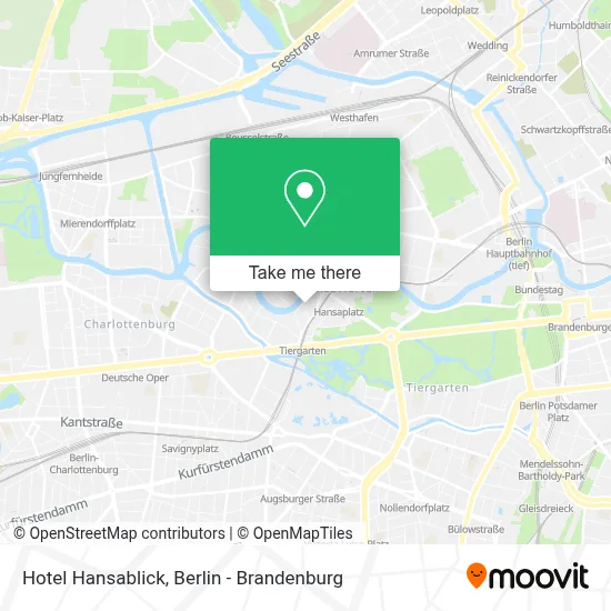 Hotel Hansablick map