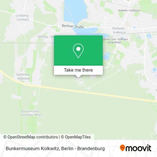 Bunkermuseum Kolkwitz map