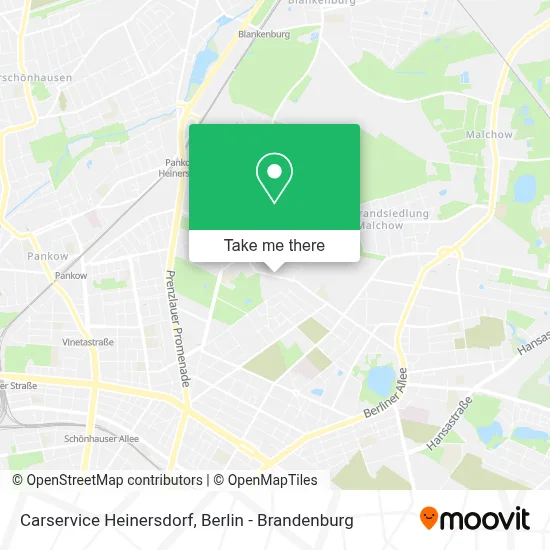 Carservice Heinersdorf map