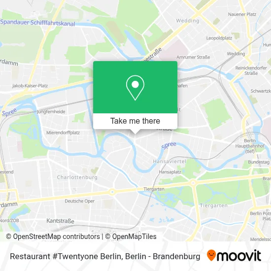 Restaurant #Twentyone Berlin map