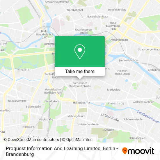 Proquest Information And Learning Limited map