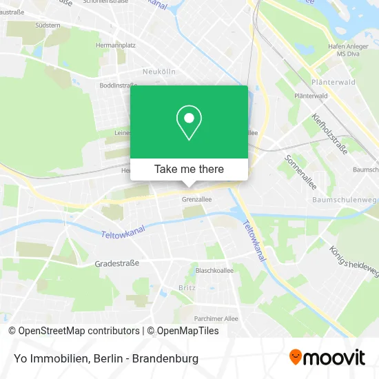 Yo Immobilien map