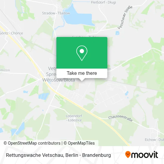 Rettungswache Vetschau map