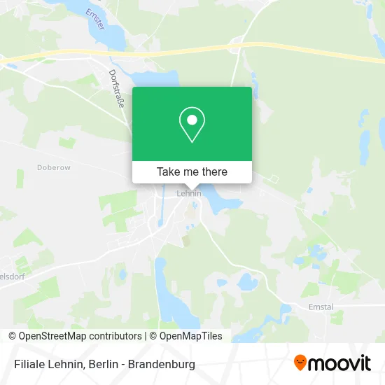 Filiale Lehnin map