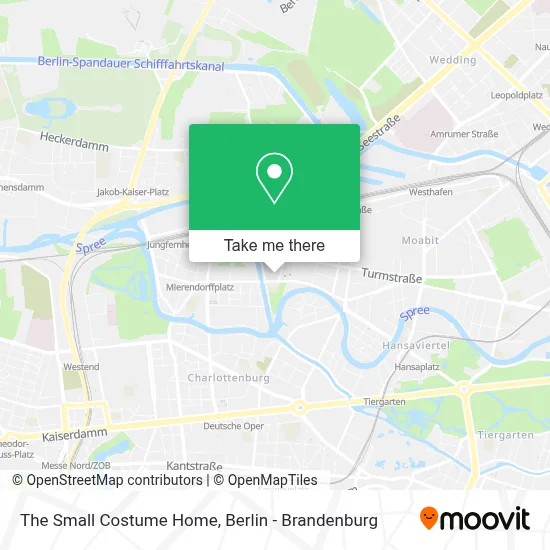 The Small Costume Home map