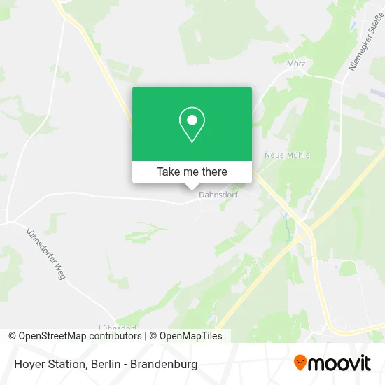 Hoyer Station map