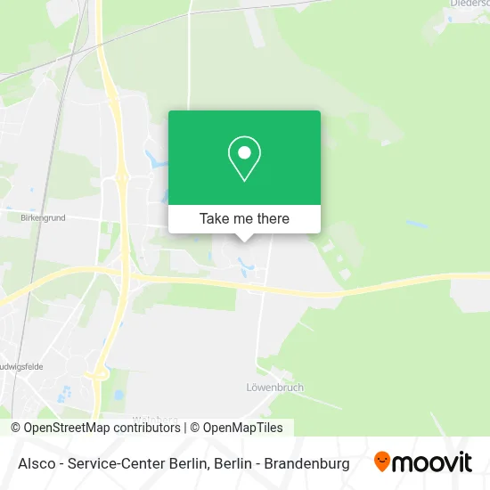 Alsco - Service-Center Berlin map
