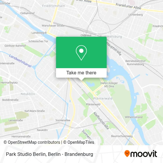 Park Studio Berlin map