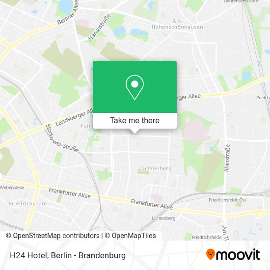 H24 Hotel map
