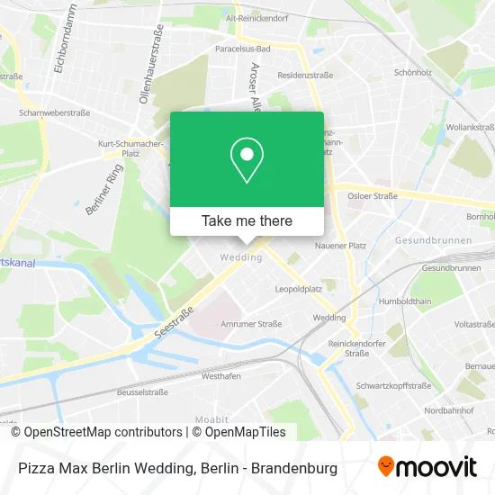 Pizza Max Berlin Wedding map