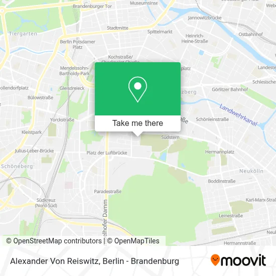 Alexander Von Reiswitz map