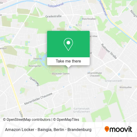 Amazon Locker - Baingia map