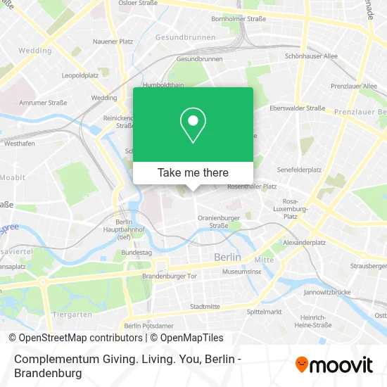 Complementum Giving. Living. You map