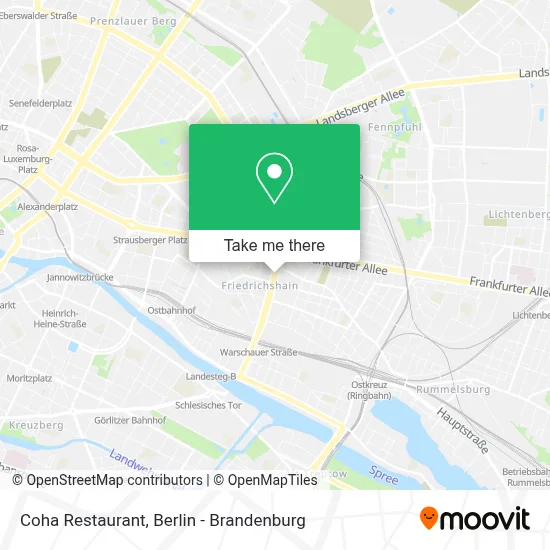 Coha Restaurant map