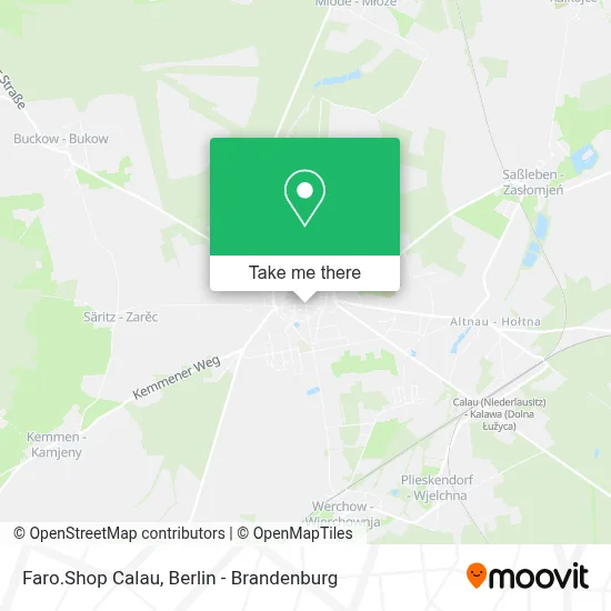 Faro.Shop Calau map