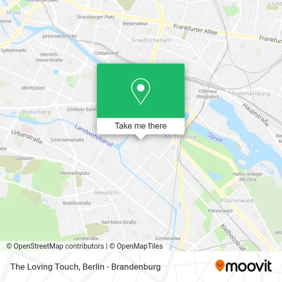 The Loving Touch map