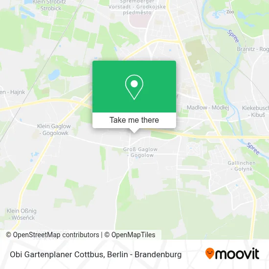 Obi Gartenplaner Cottbus map