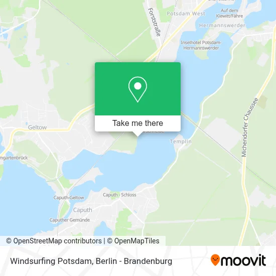 Windsurfing Potsdam map