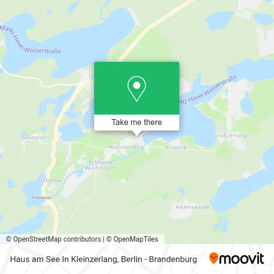 Haus am See In Kleinzerlang map