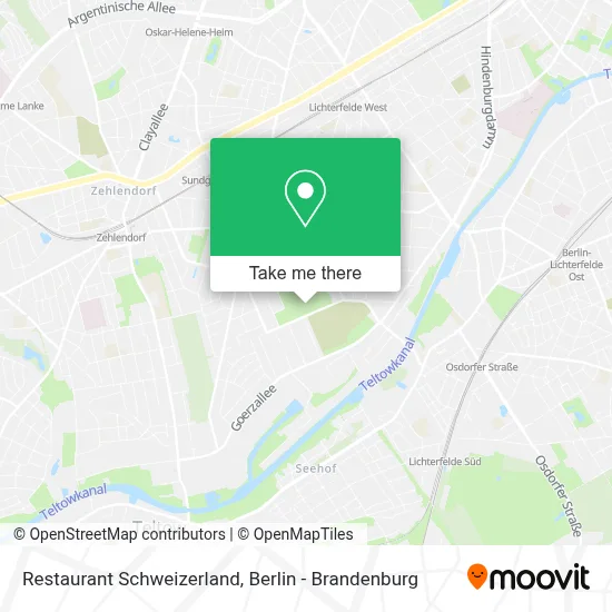 Restaurant Schweizerland map