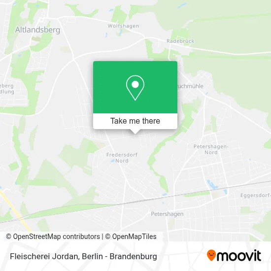 Fleischerei Jordan map
