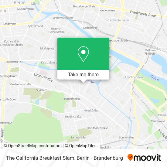 The California Breakfast Slam map