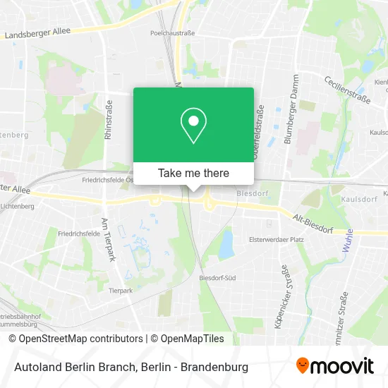 Autoland Berlin Branch map