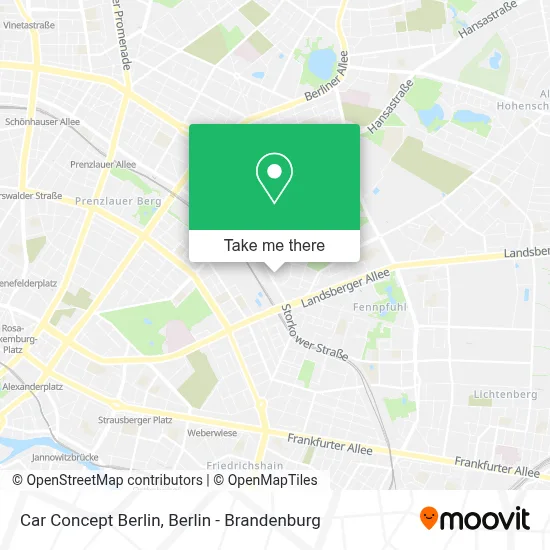 Car Concept Berlin map