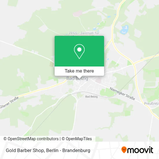 Gold Barber Shop map