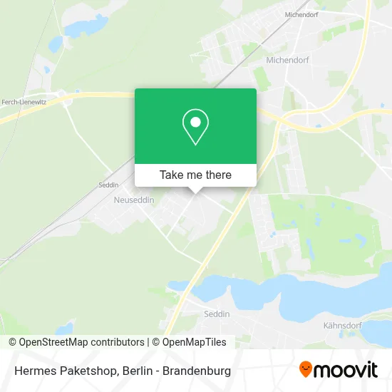 Hermes Paketshop map