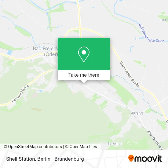 Shell Station map
