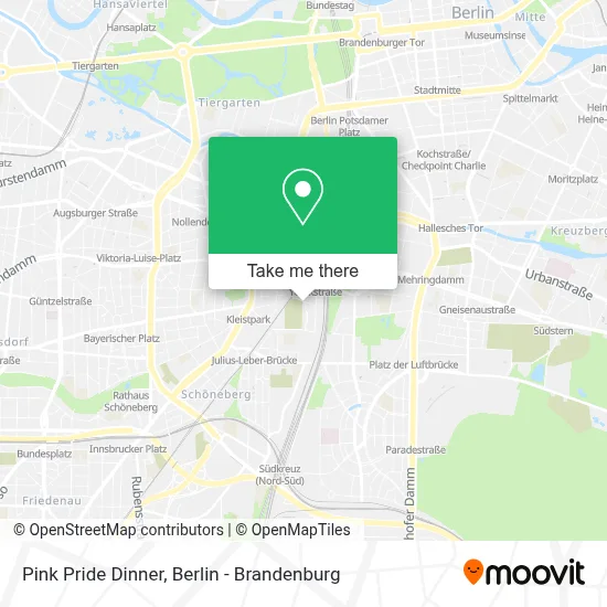 Pink Pride Dinner map