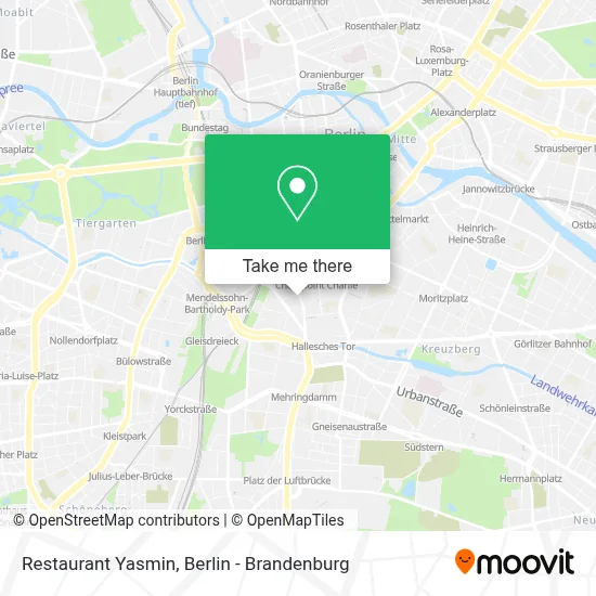 Restaurant Yasmin map