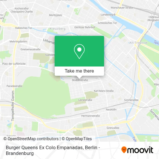 Burger Queens Ex Colo Empanadas map
