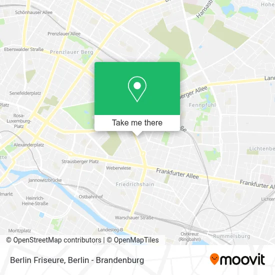 Berlin Friseure map