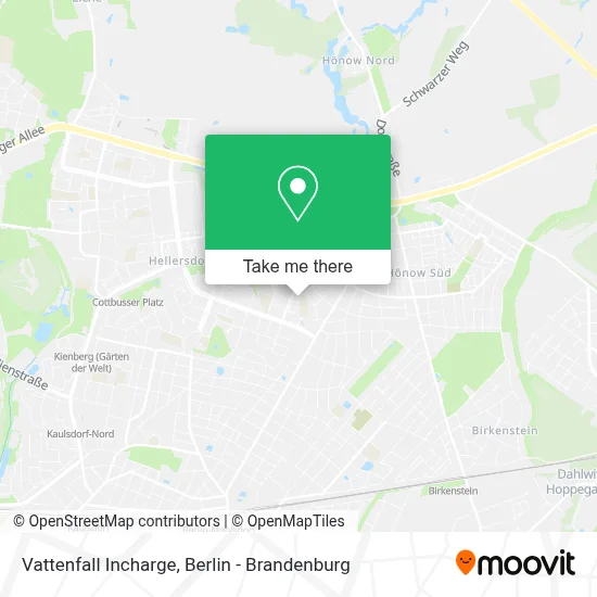 Vattenfall Incharge map