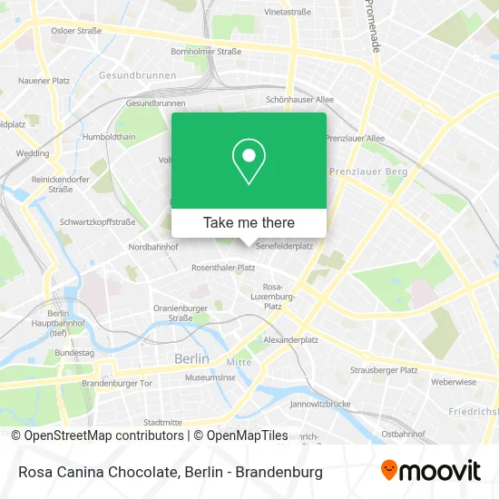 Rosa Canina Chocolate map