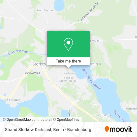 Strand Storkow Karlslust map