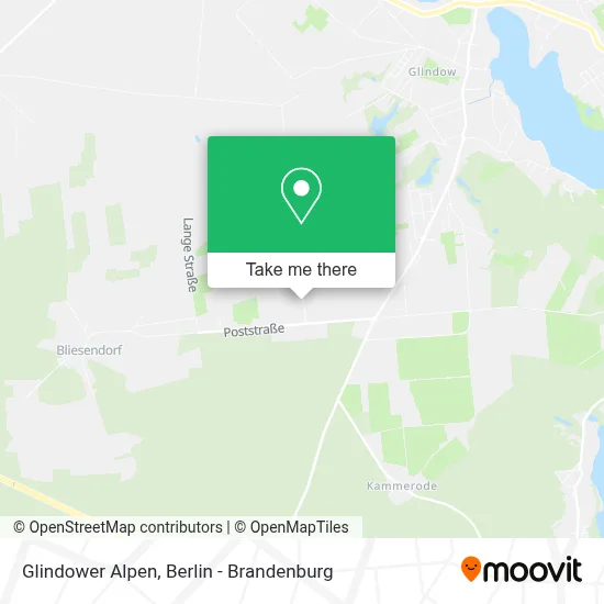Glindower Alpen map