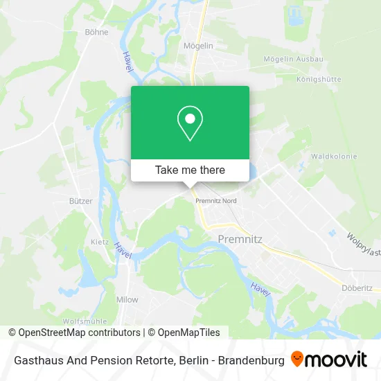 Gasthaus And Pension Retorte map