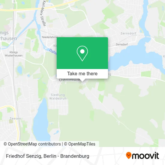 Friedhof Senzig map