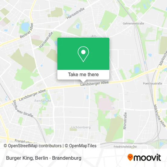 Burger King map
