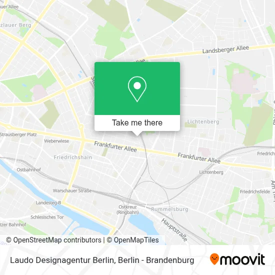 Laudo Designagentur Berlin map
