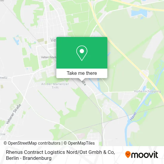 Rhenus Contract Logistics Nord / Ost Gmbh & Co map
