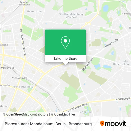 Biorestaurant Mandelbaum map